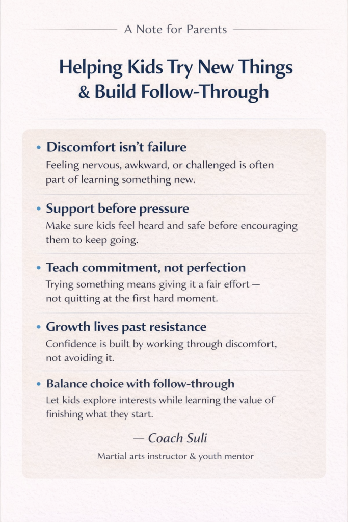 A Note From Coach Suli